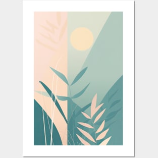 Springtime Garden Abstract Minimalism Posters and Art